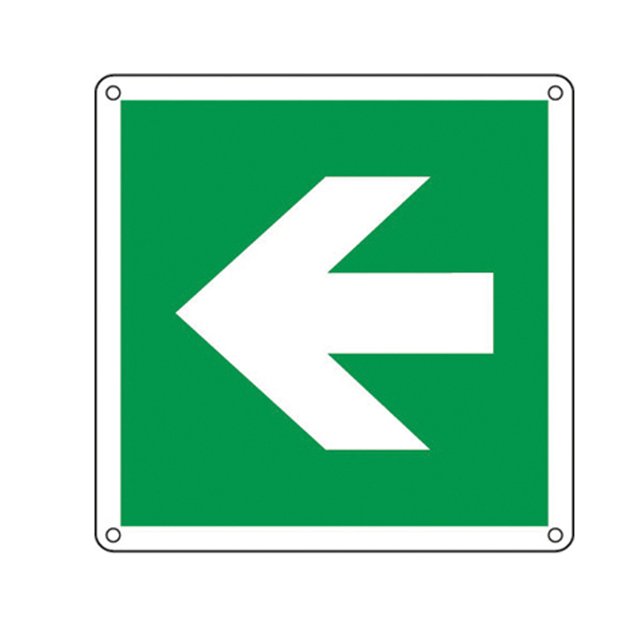 Cartello segnalatore - 12x12 cm - FRECCIA - alluminio - Cartelli Segnalatori