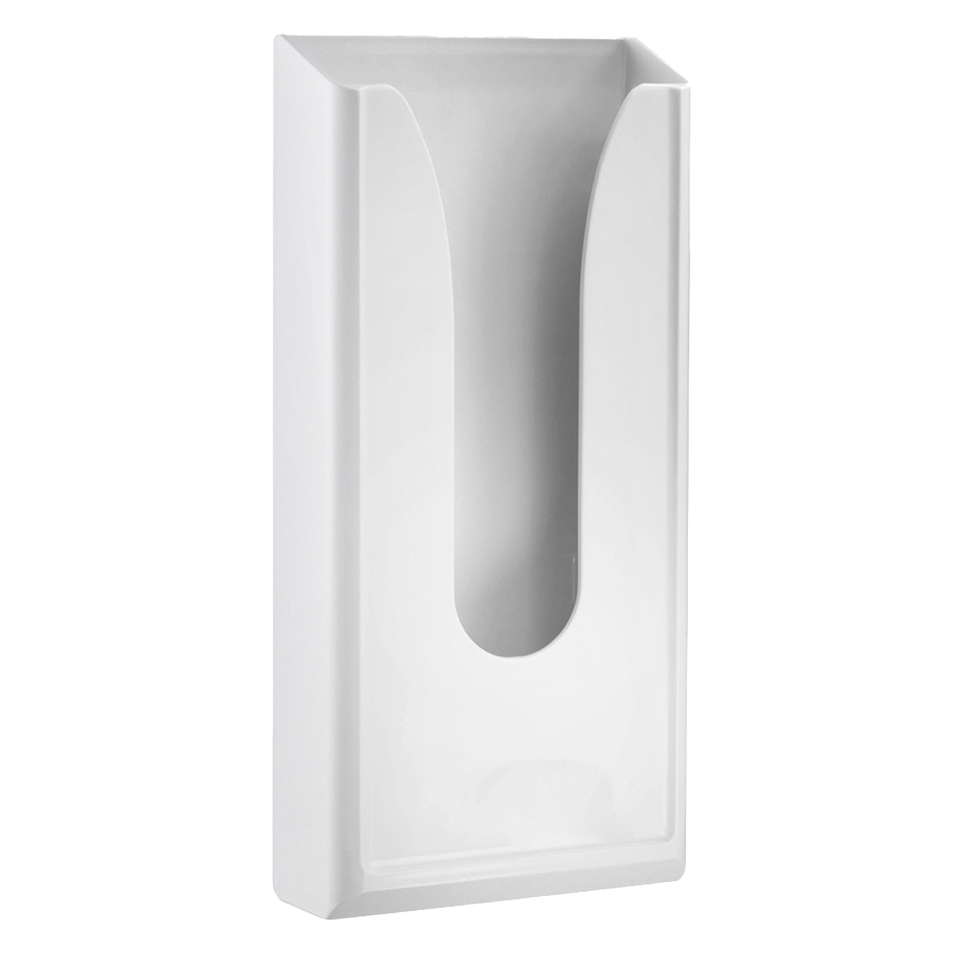 Dispenser per sacchetti igienici - capacità 60 sacchetti - 13,5x5,5x29,5 cm - bianco - Mar Plast