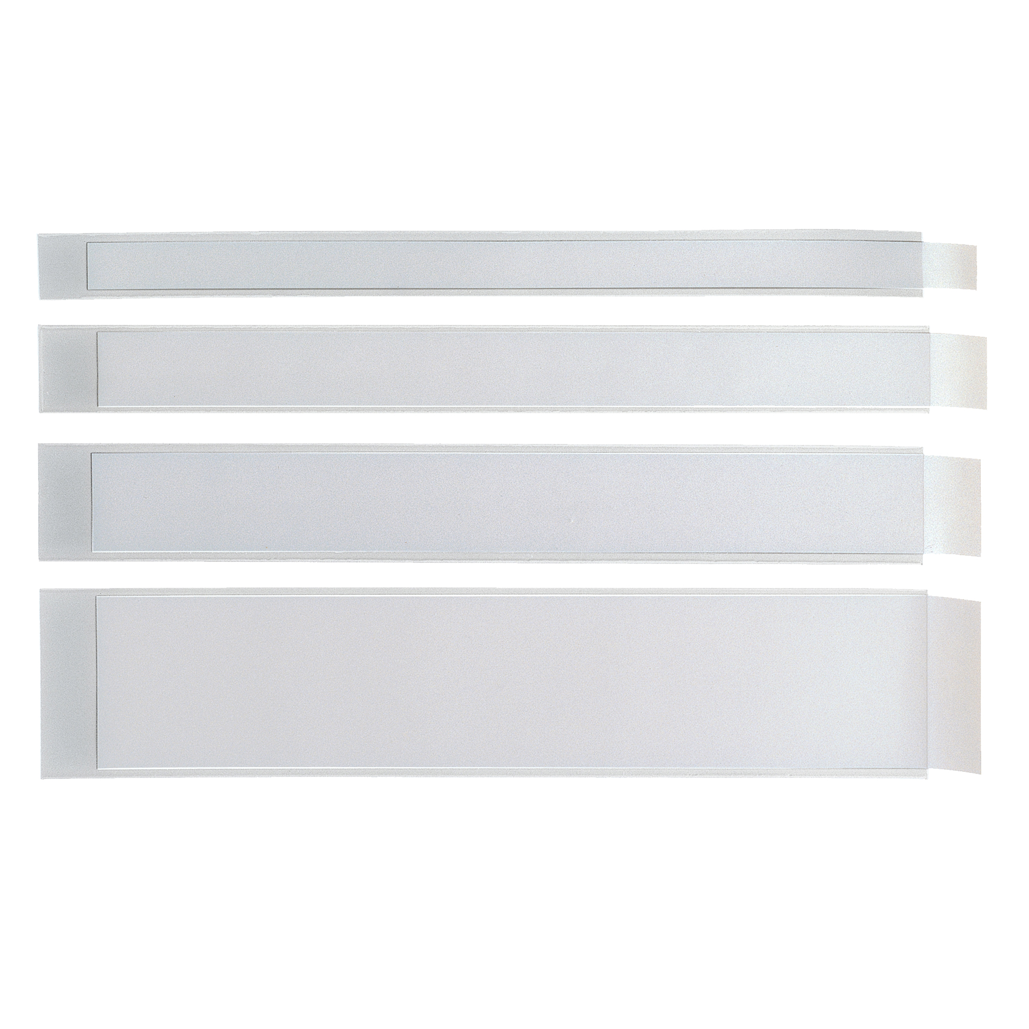 Portaetichette adesivo Ies L40 - 40 x 300 mm - grigio - Sei Rota - conf. 10 pezzi