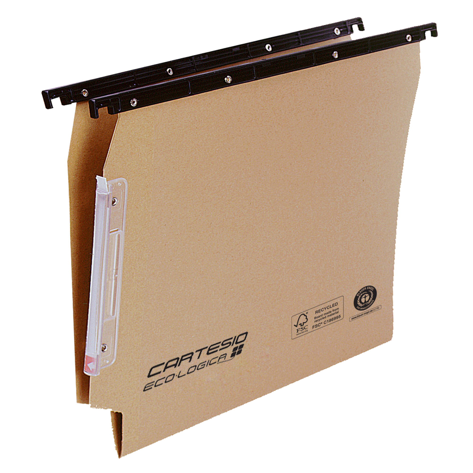 Cartella sospesa Cartesio Eco-logica - armadio - 33 cm - fondo V - 33 x 28 cm - avana - Bertesi