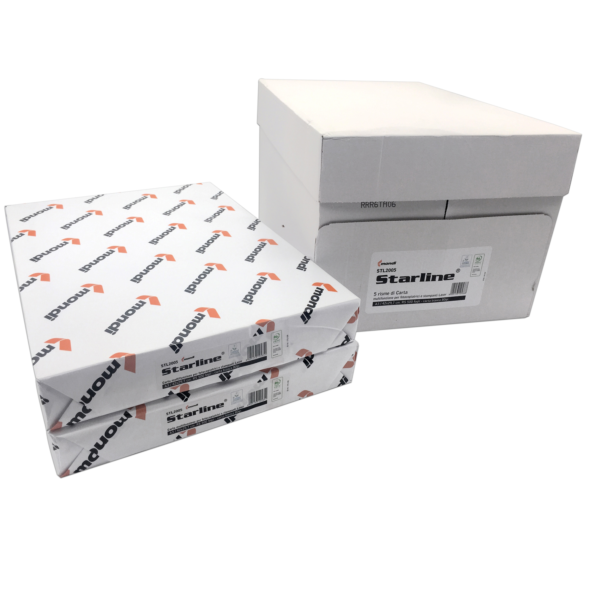 Carta fotocopie - A3 - 80 gr - 500 fogli - bianca - Starline