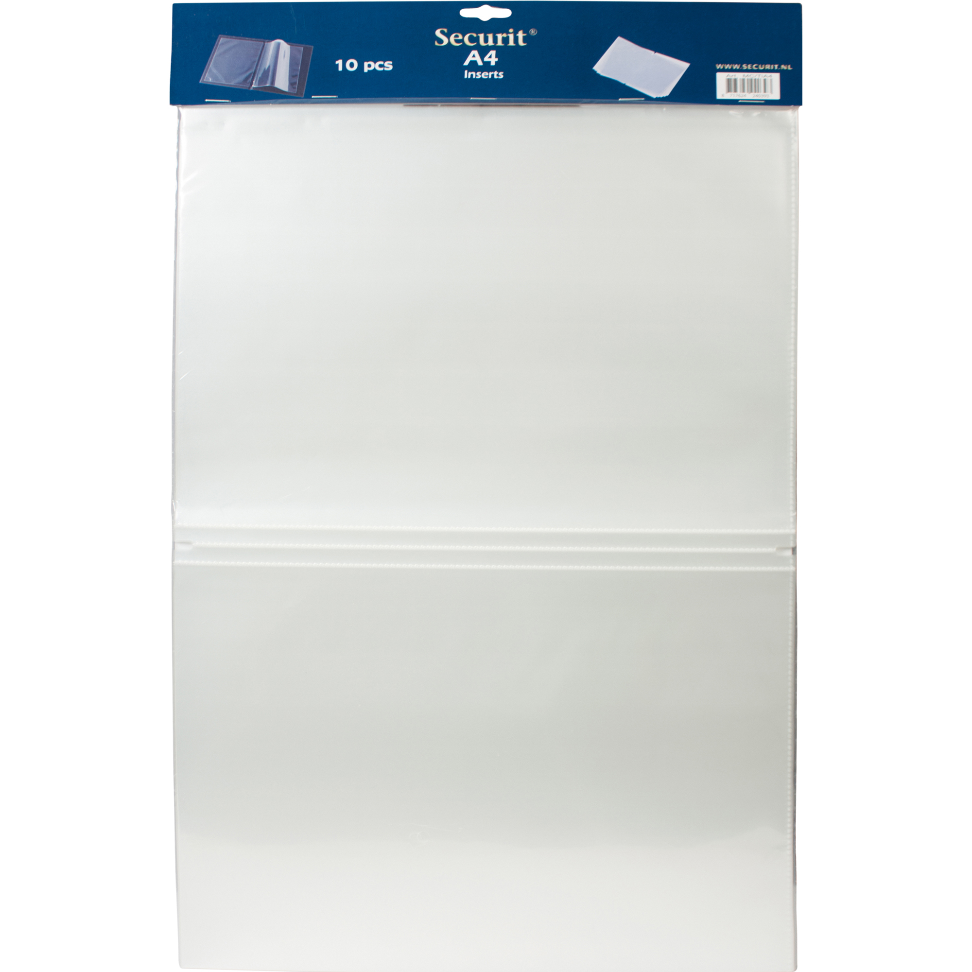 Inserto doppio per portamenù (Trendy, Design, Rio, Royal) - A4 - Securit - set 10 pezzi