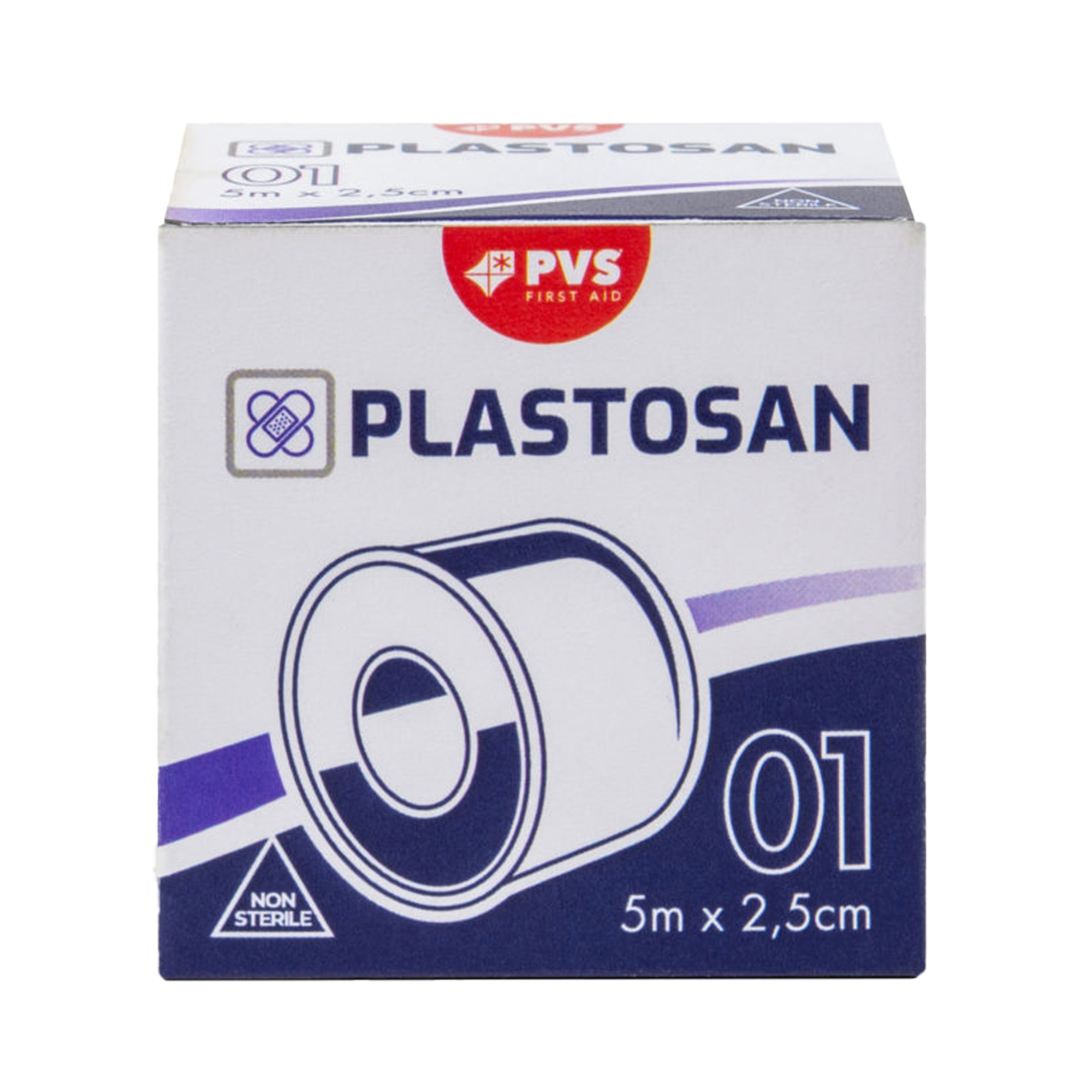 Cerotto - 2,5 cm - TNT - ipoallergenico - PVS - rotolo da 5 mt