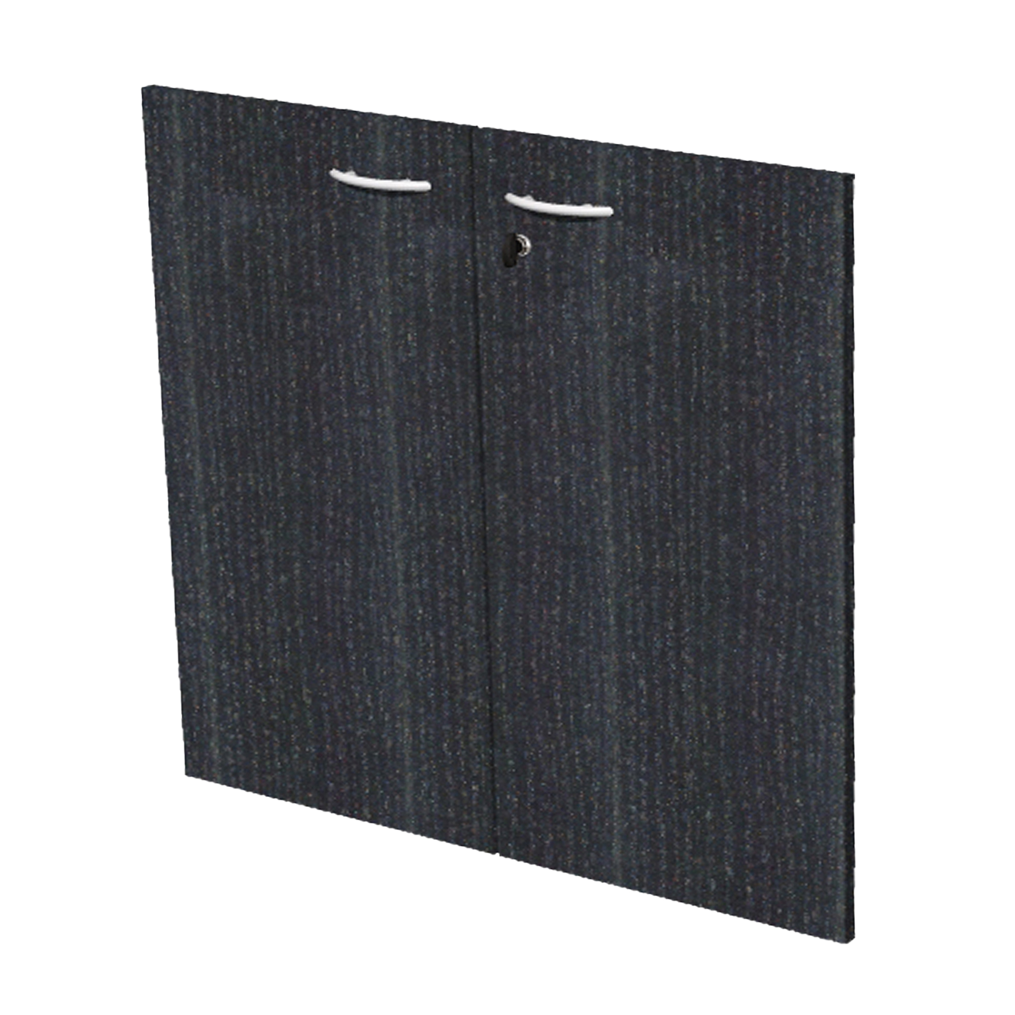 Coppia ante Easy - per mobile basso - 80 x 67 cm - spessore 18 mm - melaminico - nero venato