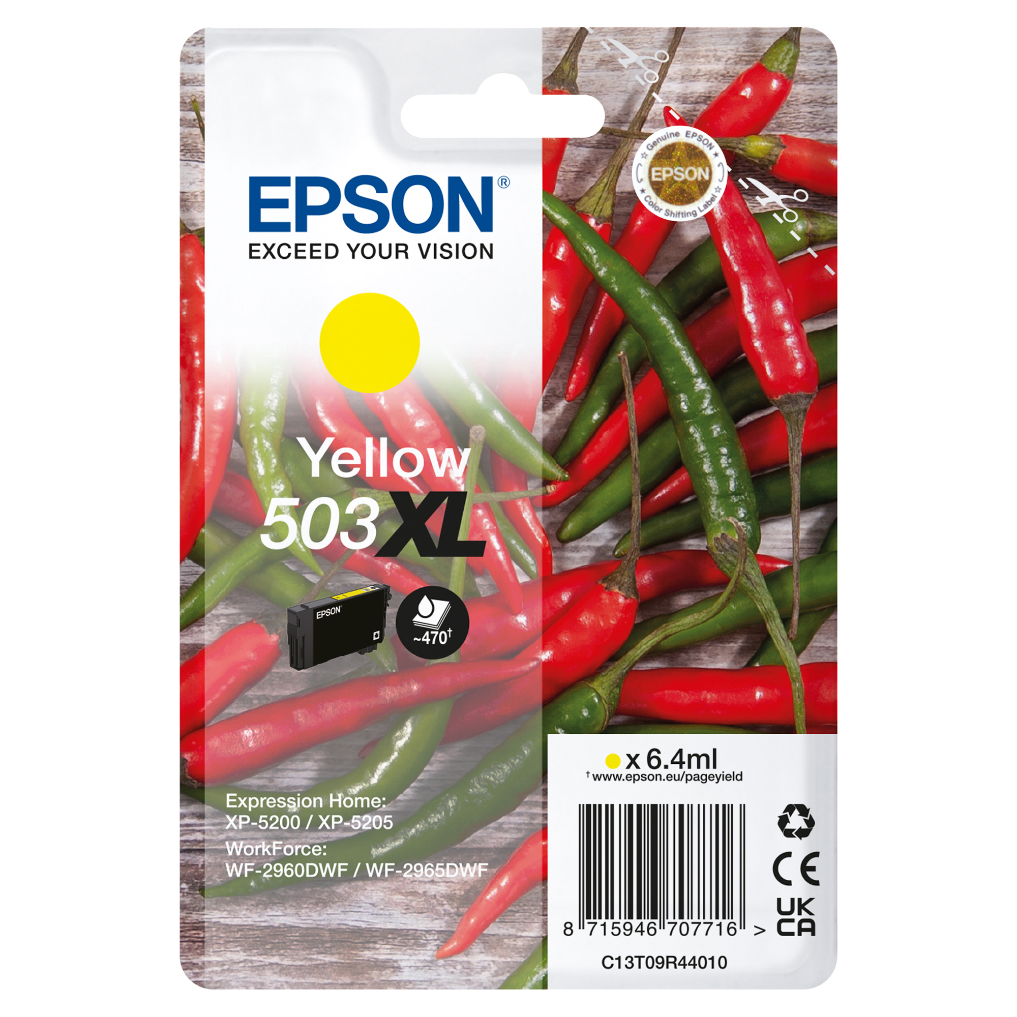 Epson - Cartuccia - Giallo - 503XL - C13T09R44010 - 6,4 ml
