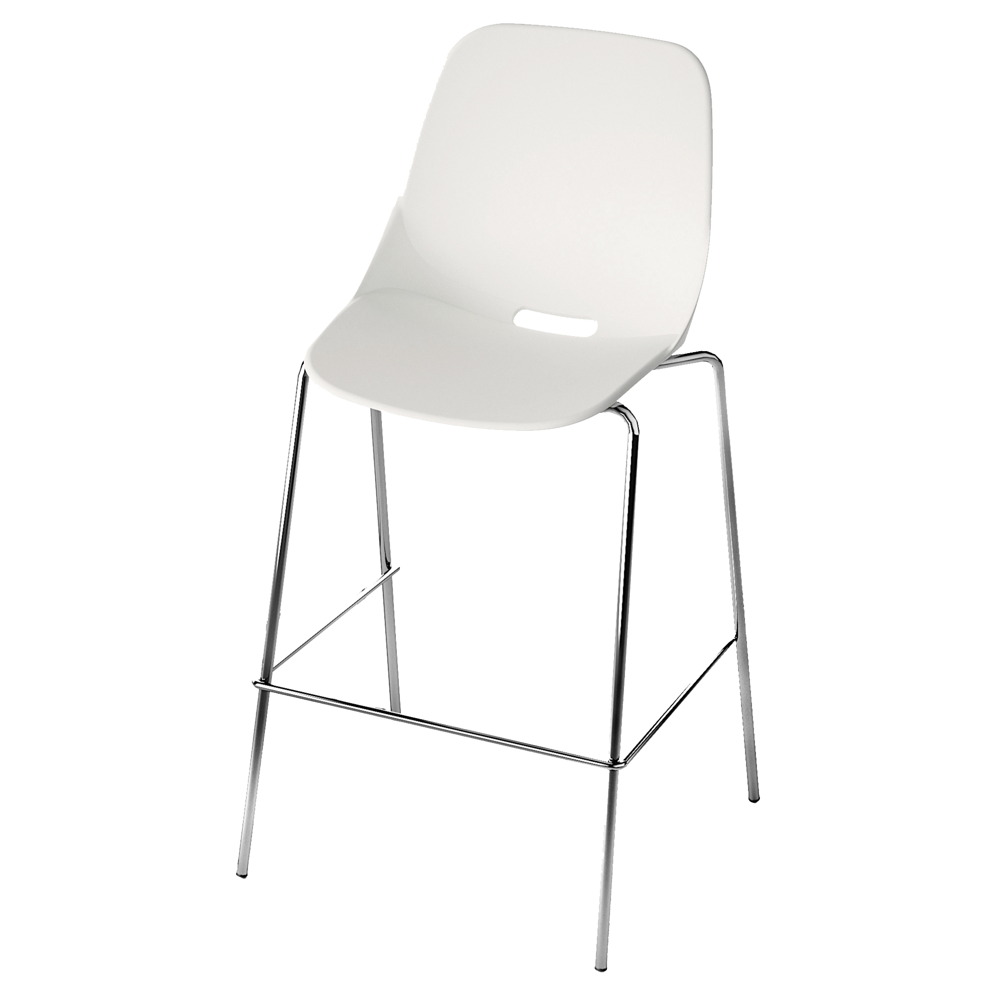 Sgabello Quick QKS - senza braccioli - bianco - Unisit