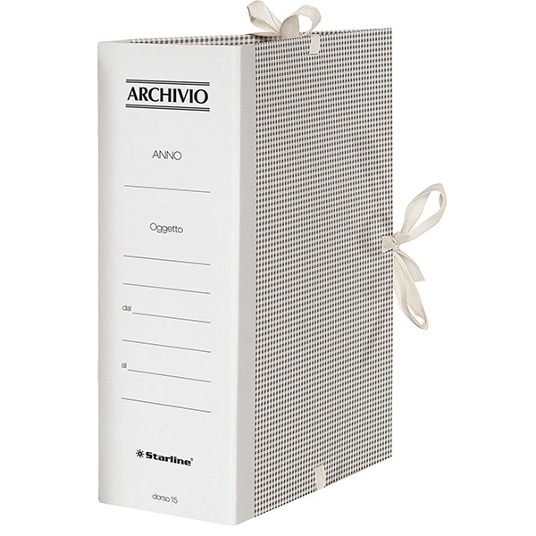 Faldone - lacci incollati - tela - 35 x 25 cm - dorso 15 cm - Starline