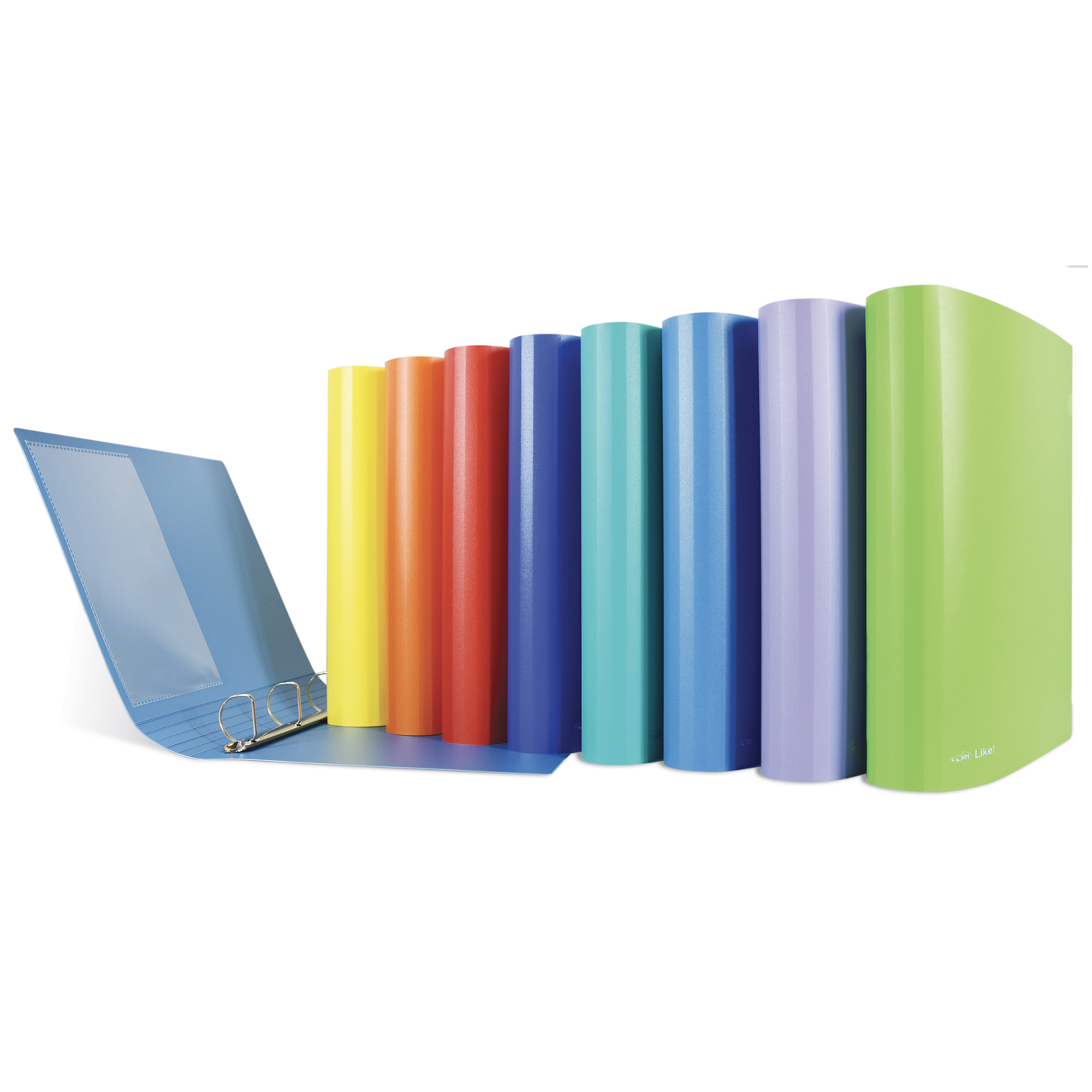 Raccoglitore Like! - 22 x 30 cm - 4 anelli a D 17 mm - dorso 2,5 cm - PP - colori assortiti - Sei Rota