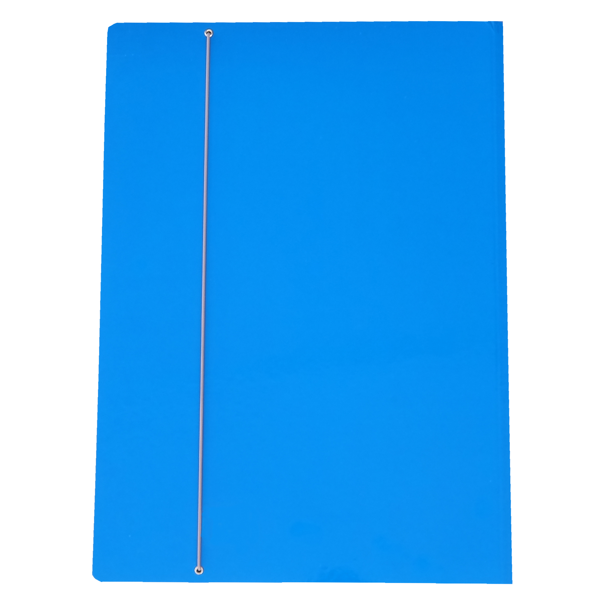 Cartella 3 lembi con elastico - A3 - dorso variabile - cartone plastificato - azzurro - Cartotecnica del Garda