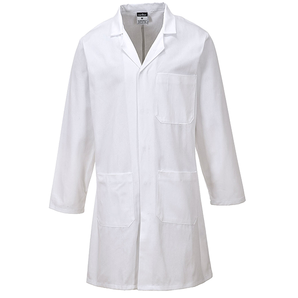 Camice da lavoro - maniche lunghe - unisex - taglia L - bianco - Portwest