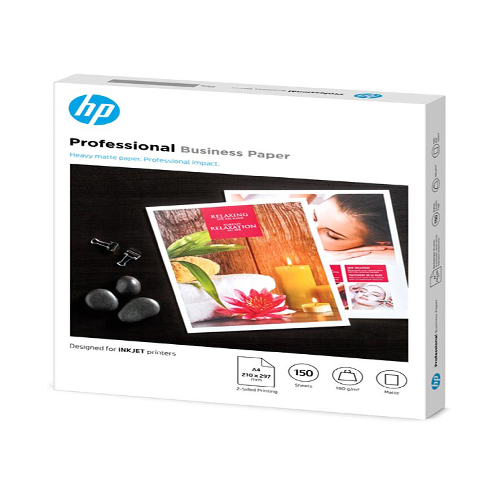 Hp - Confezione da 150 fogli carta per getto d'inchiostro HP originale opaca professionale A4 - 7MV79A