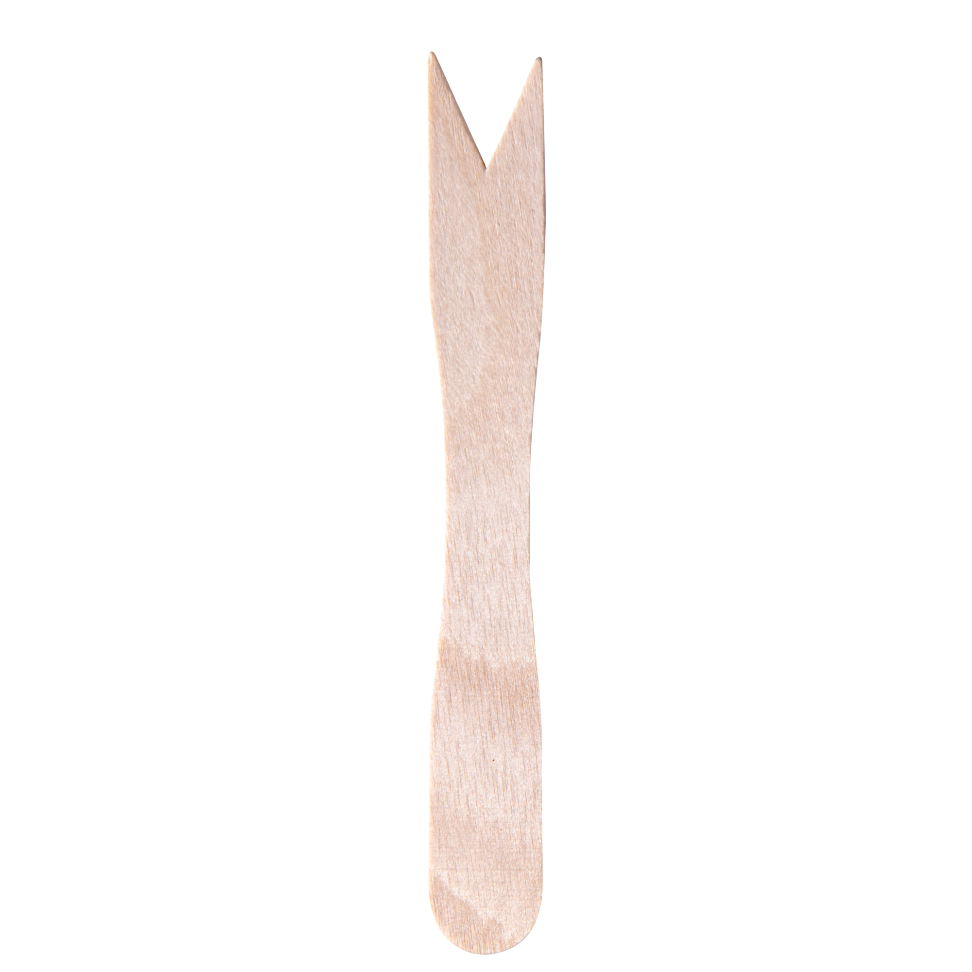 Forchettina monouso in legno - 8,5 cm - Signor Bio - conf. 100 pezzi