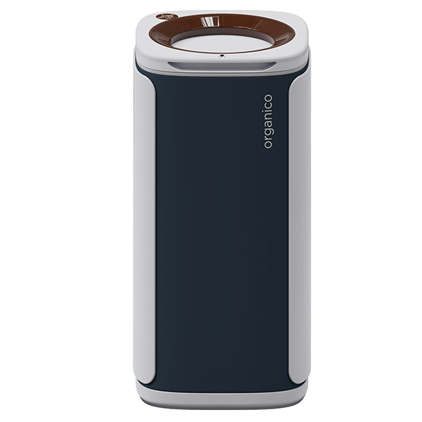 Cestino gettacarte Wastee - per raccolta differenziata - 60 L - Marrone/organico - Kobra