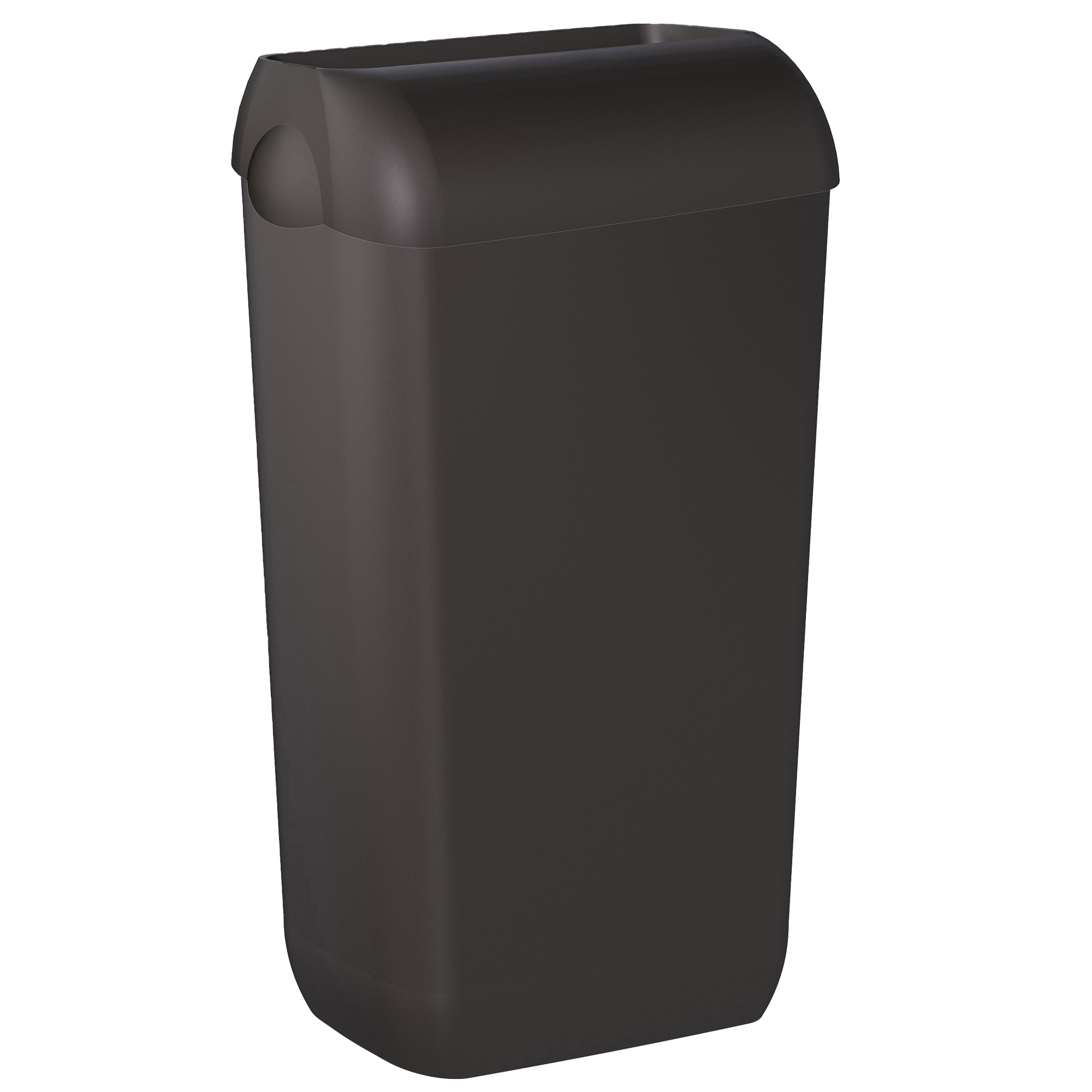Cestino gettacarte EColored - con coperchio - 33,5 x 22,5 x 54,5 cm - vesuvian black - Mar Plast