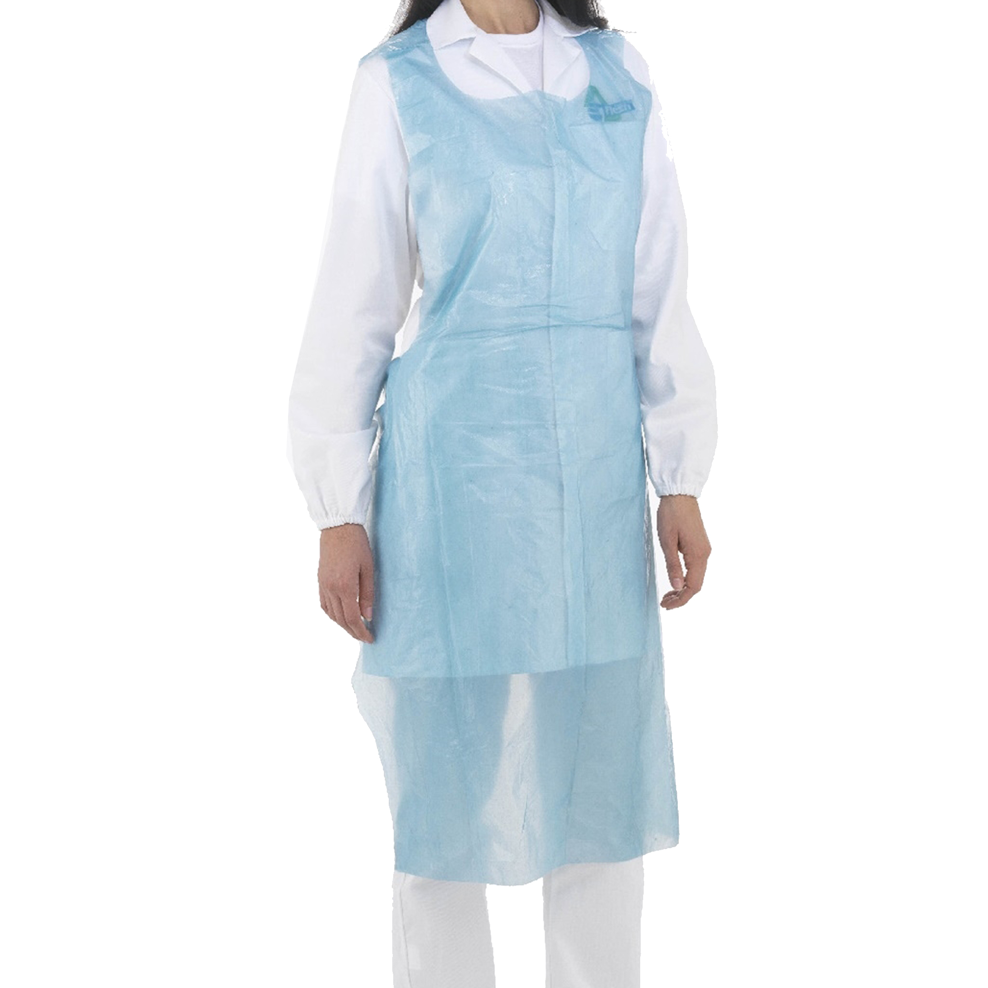 Grembiulino detectabile - in rotolo - taglia unica - PP - blu - conf. 100 pezzi