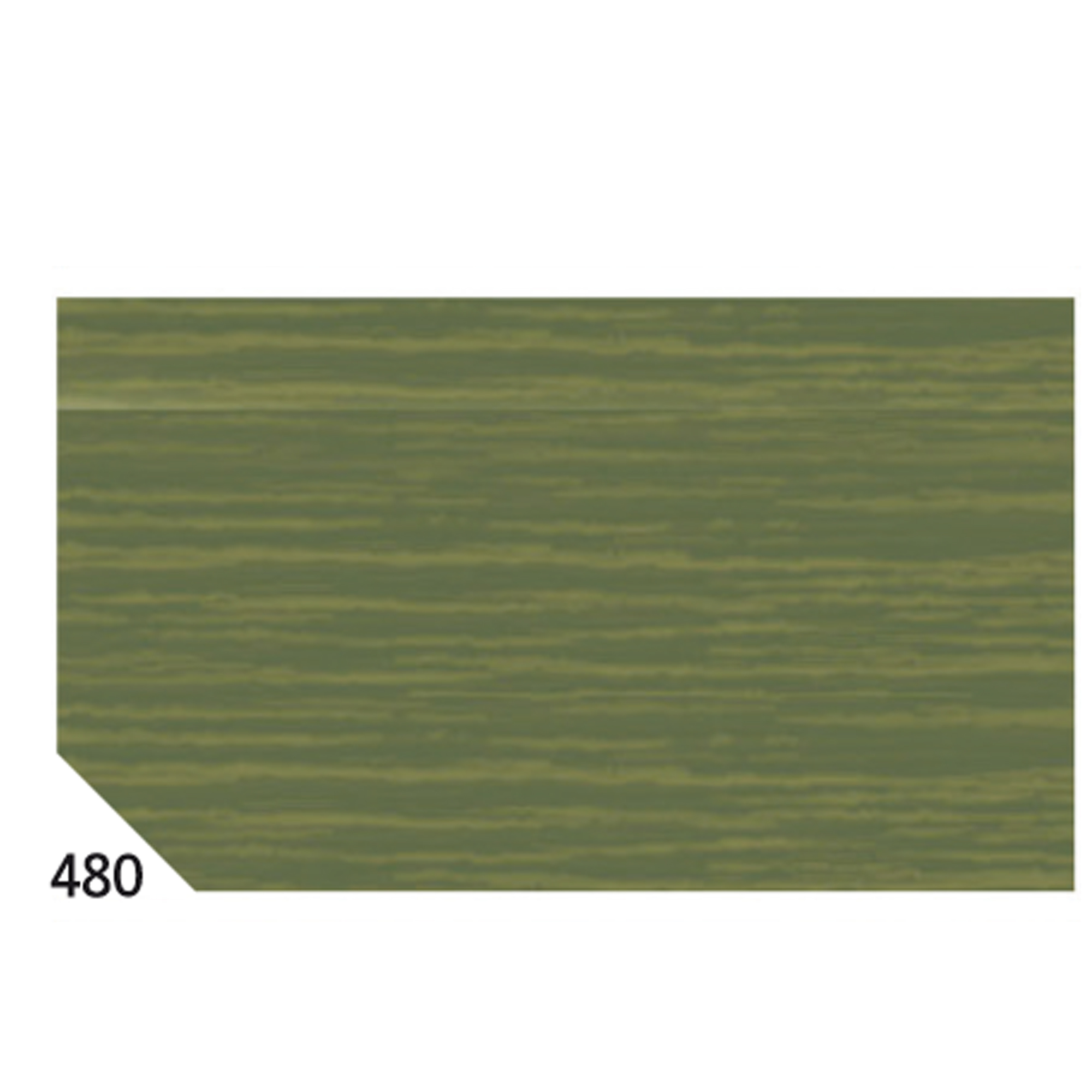 Carta crespa - 50 x 250 cm - 48 gr - verde oliva 480 - Rex Sadoch - conf.10 rotoli