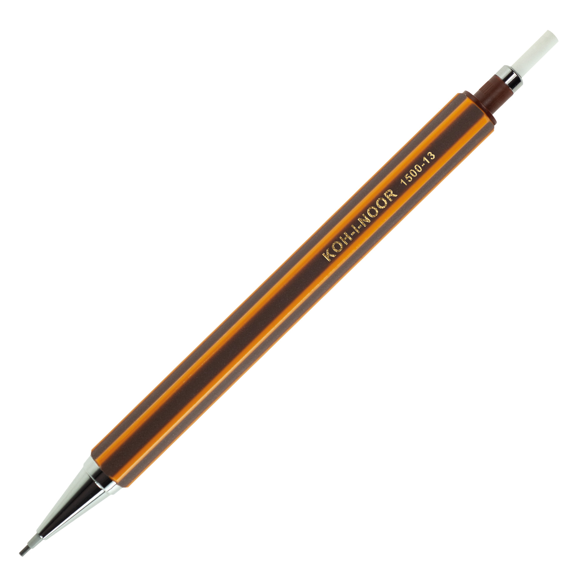 Portamine DH1500 - in gomma - mina da 1,3 mm - fusto marrone/arancio - Koh.I.Noor