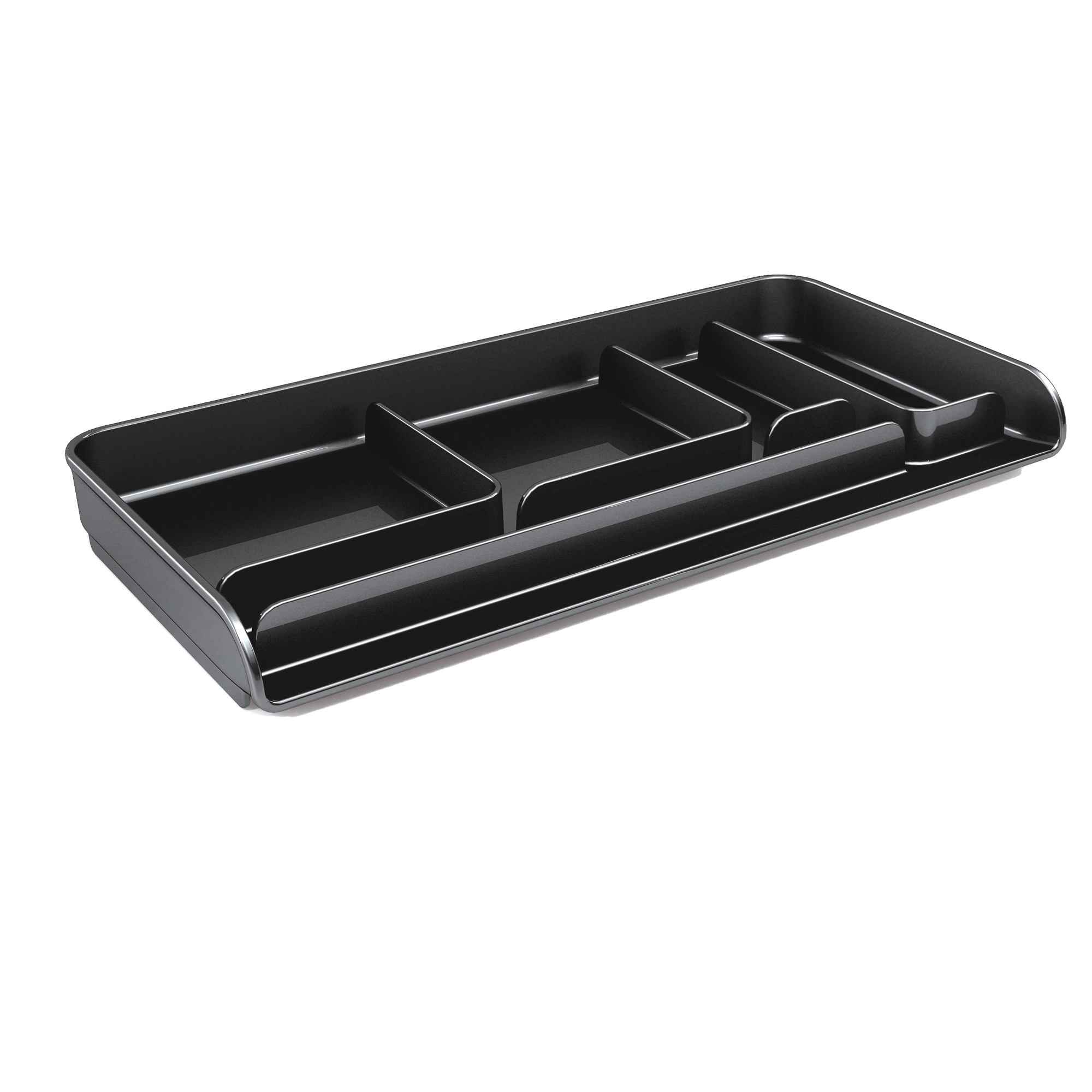 Vaschetta portacancelleria Mydesk - 26,1 x 12,5 x 2,8 cm - nero - Arda