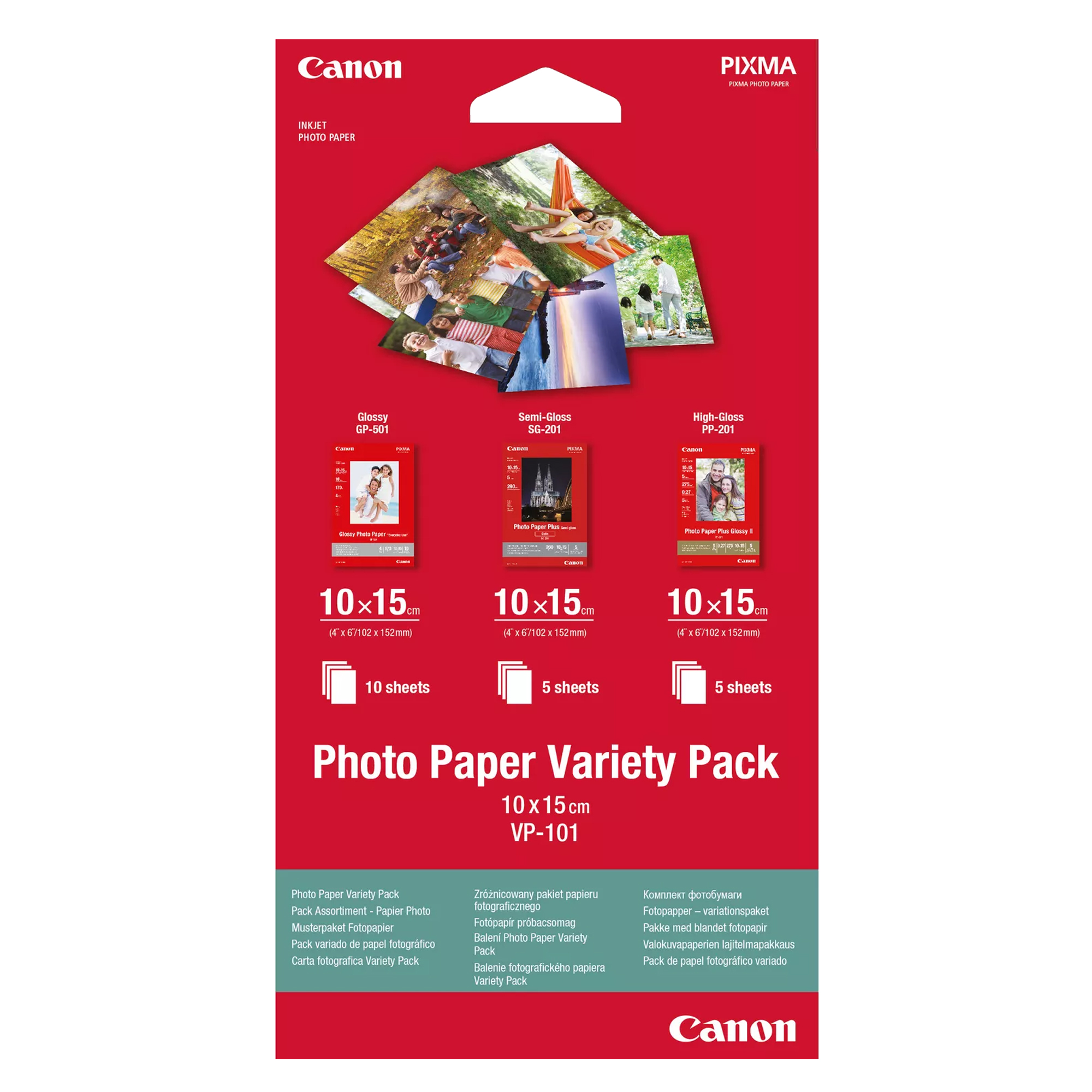 Canon - Carta fotografica semi-lucida SG-201 Plus - 8 x 10 " - 20 Fogli - 1686B018