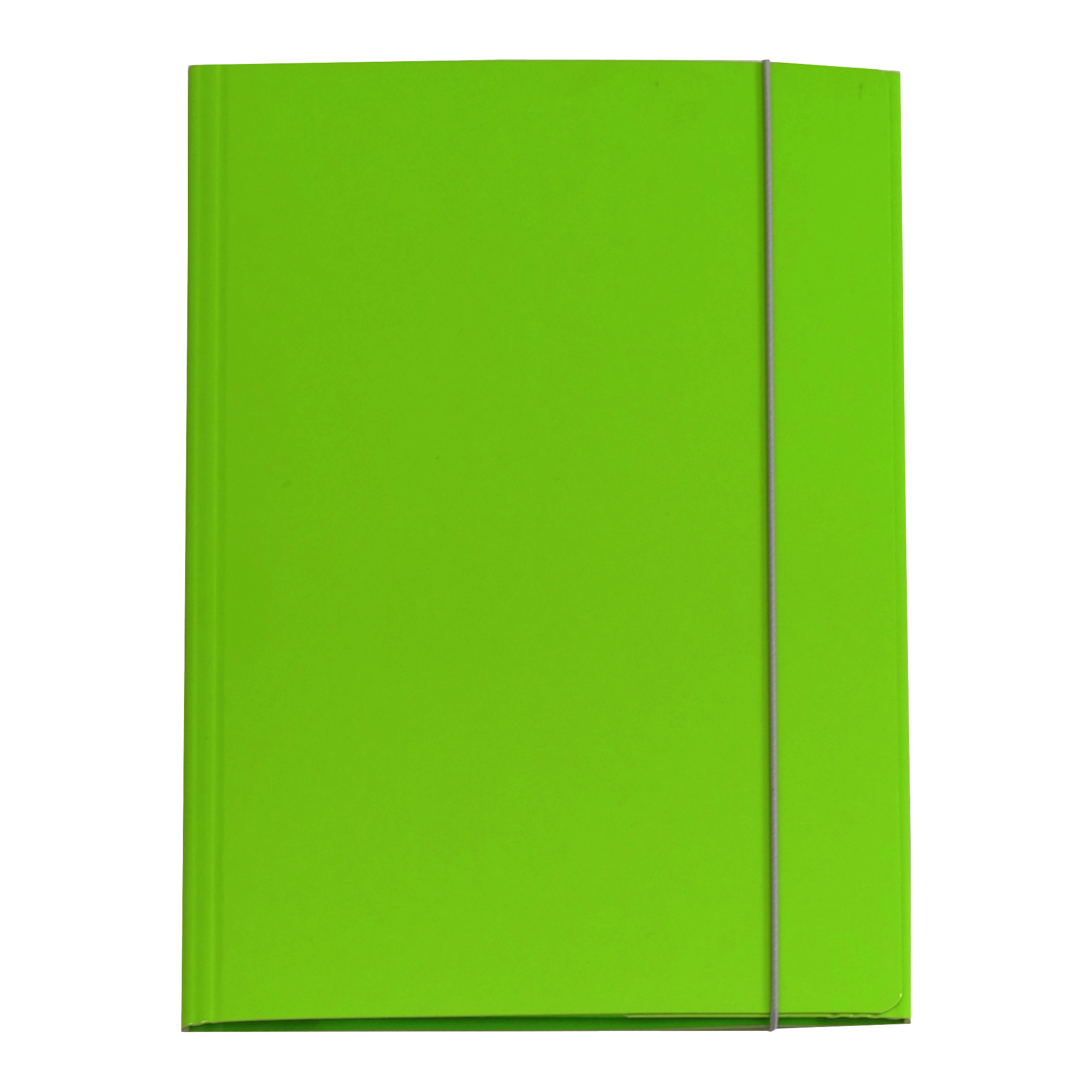 Cartella 3 lembi con elastico Queen - A4 - dorso variabile - cartone plastificato - verde prato - Starline