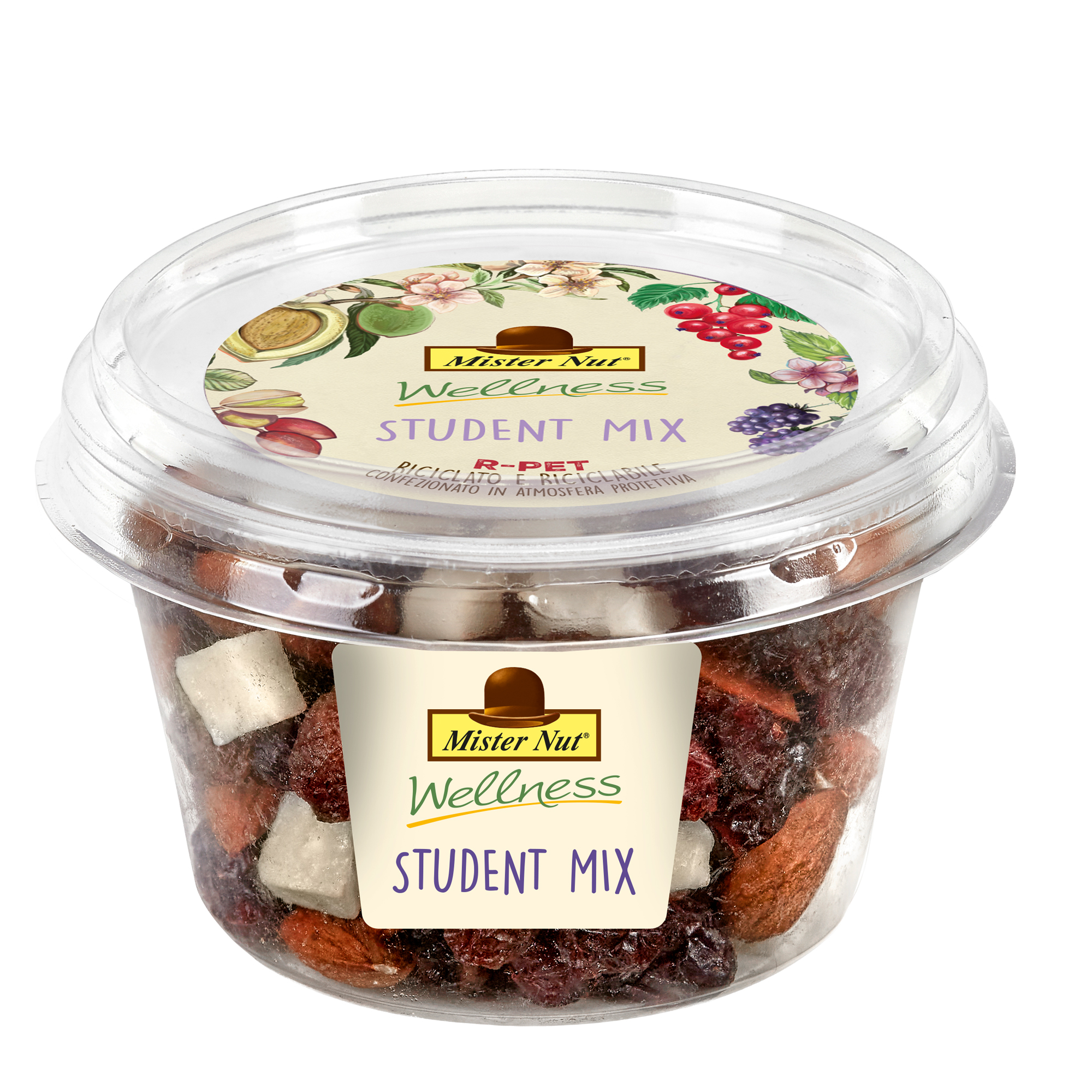 Student mix - frutta secca e semi - in bicchiere - 125 gr - Mister Nut
