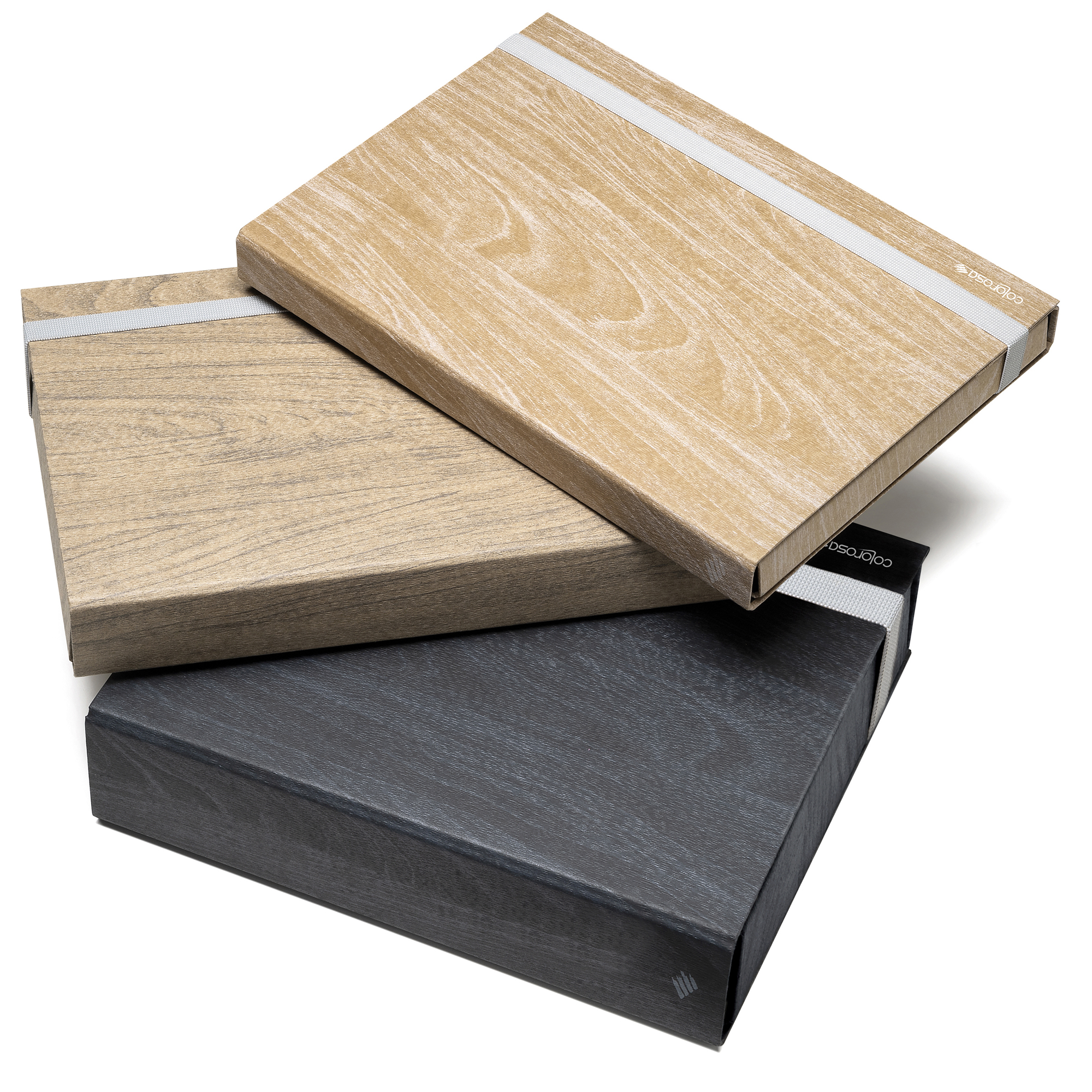 Cartella portaprogetto Wood - 24,5 x 35 cm - dorso 7 cm - colori assortiti - Colorosa