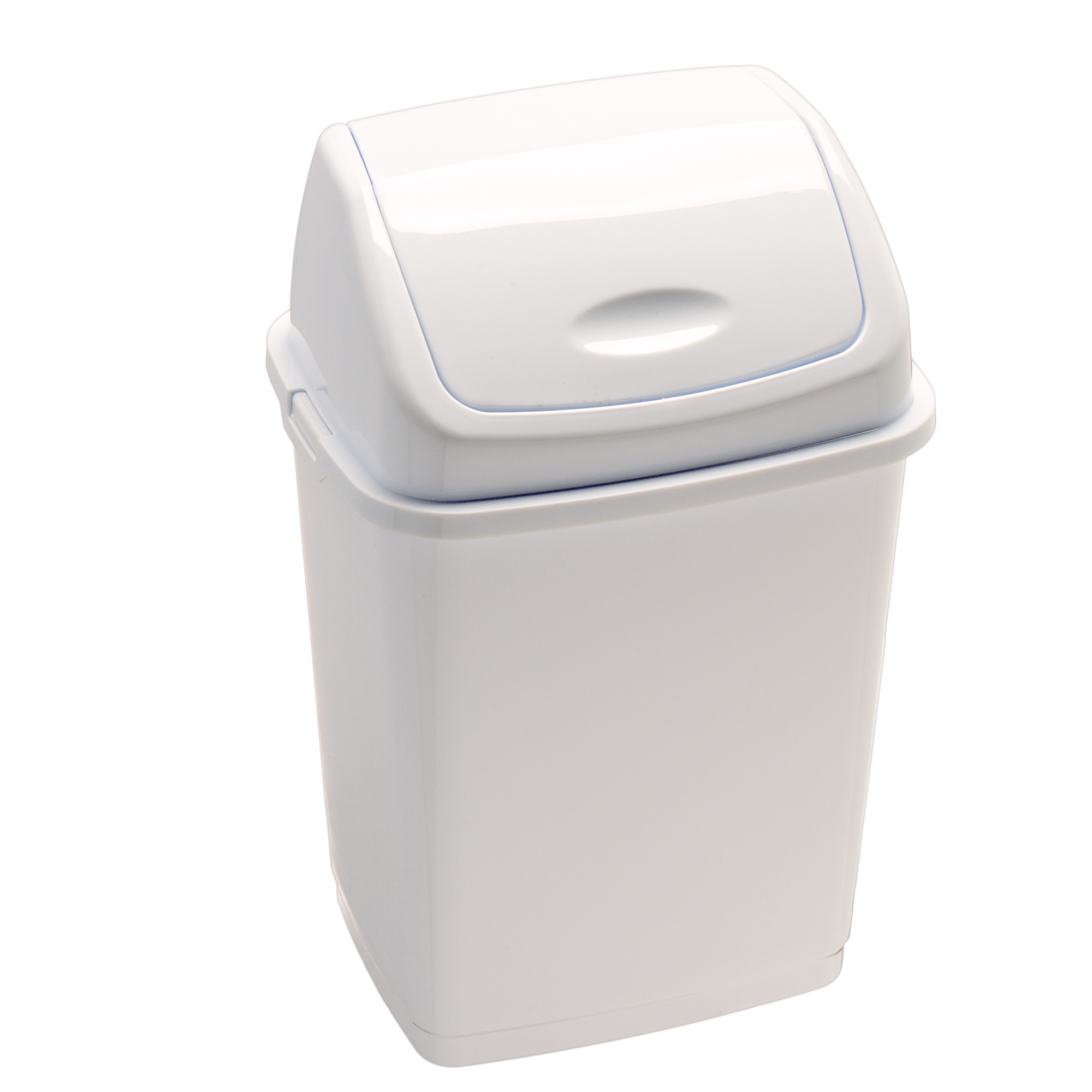 Pattumiera con coperchio basculante Rif Basic - 36x29x55 cm - 35 L - bianco - Medial