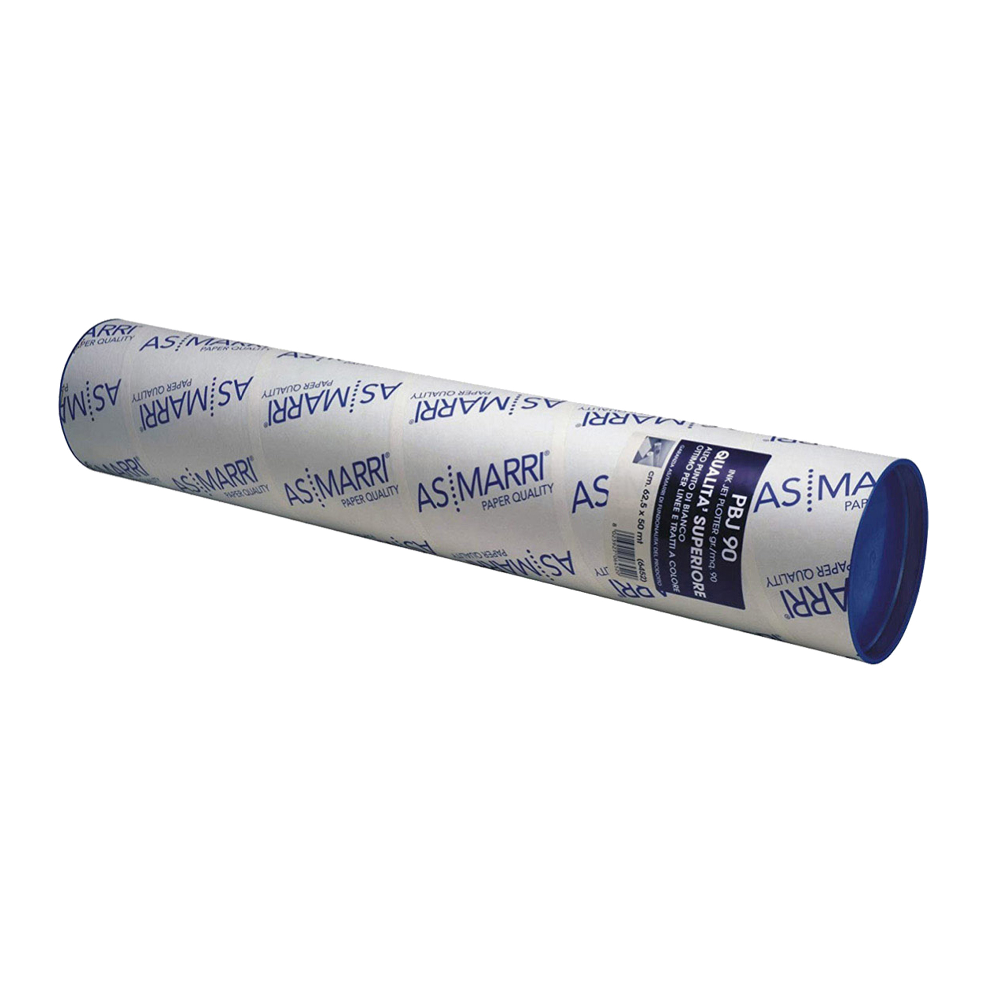 Carta plotter PBJ.90S - 625 mm x 50 mt - 90 gr - inkjet - opaca - bianco - As Marri