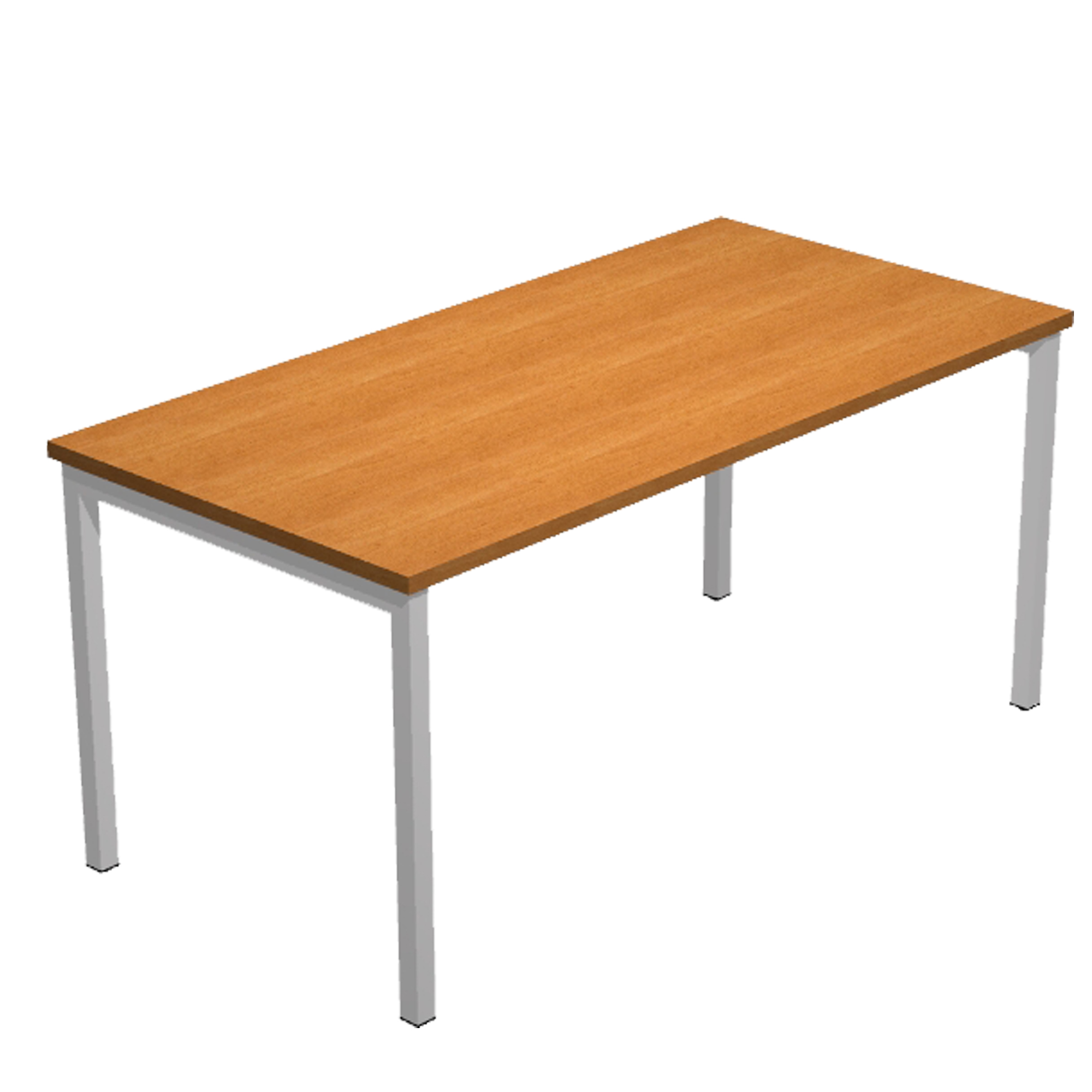 Scrivania Easy Plus - lineare - 180 x 80 x 72,5 cm - noce chiaro